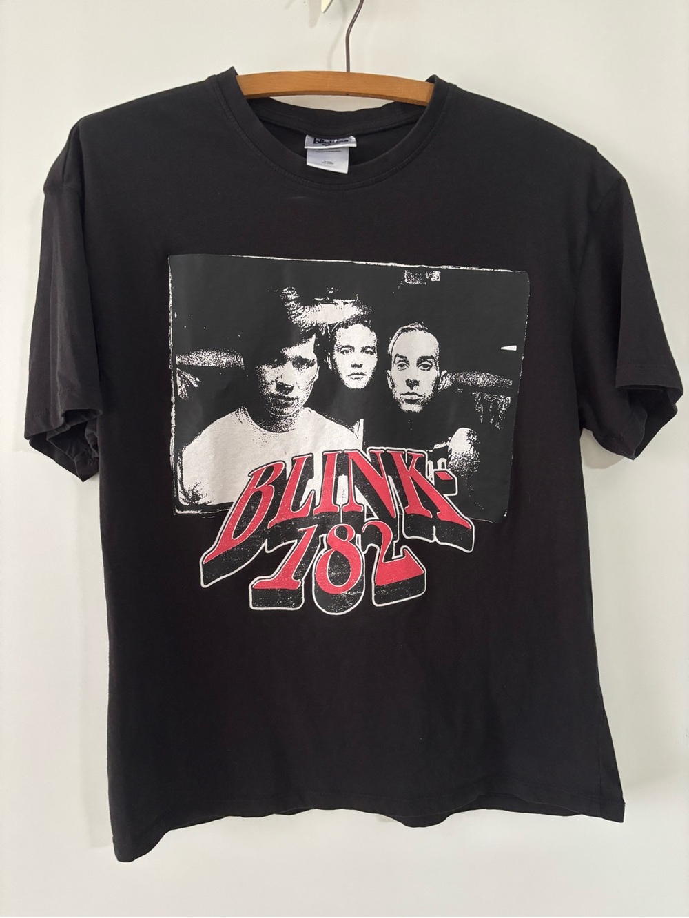 Blink-182 Graphic Short Sleeve Tee — Black with Red Logo